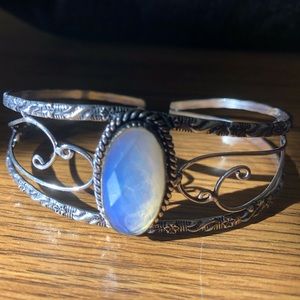 Jewelry - Milky opal silver cuff/ bracelet Jewelry - Milky opal silver cuff/ bracelet
